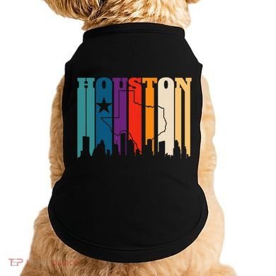 Houston Texas Map Skyline Gift Texas Home State Souvenir Doggie Tank
