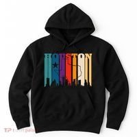 Houston Texas Map Skyline Gift Texas Home State Souvenir Hoodie thumb 0