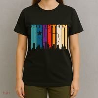 Houston Texas Map Skyline Gift Texas Home State Souvenir T-Shirt thumb 4