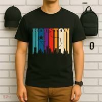 Houston Texas Map Skyline Gift Texas Home State Souvenir T-Shirt thumb 6
