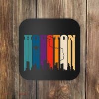 Houston Texas Map Skyline Gift Texas Home State Souvenir Coaster thumb 0