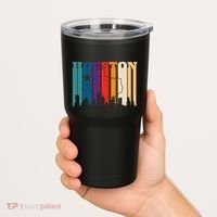 Houston Texas Map Skyline Gift Texas Home State Souvenir Tumbler thumb 2