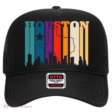 Houston Texas Map Skyline Gift Texas Home State Souvenir Hat