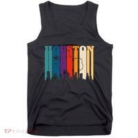 Houston Texas Map Skyline Gift Texas Home State Souvenir Tank Top thumb 0
