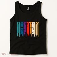 Houston Texas Map Skyline Gift Texas Home State Souvenir Tank Top thumb 2