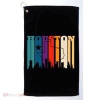 Houston Texas Map Skyline Gift Texas Home State Souvenir Golf Towel thumb 0