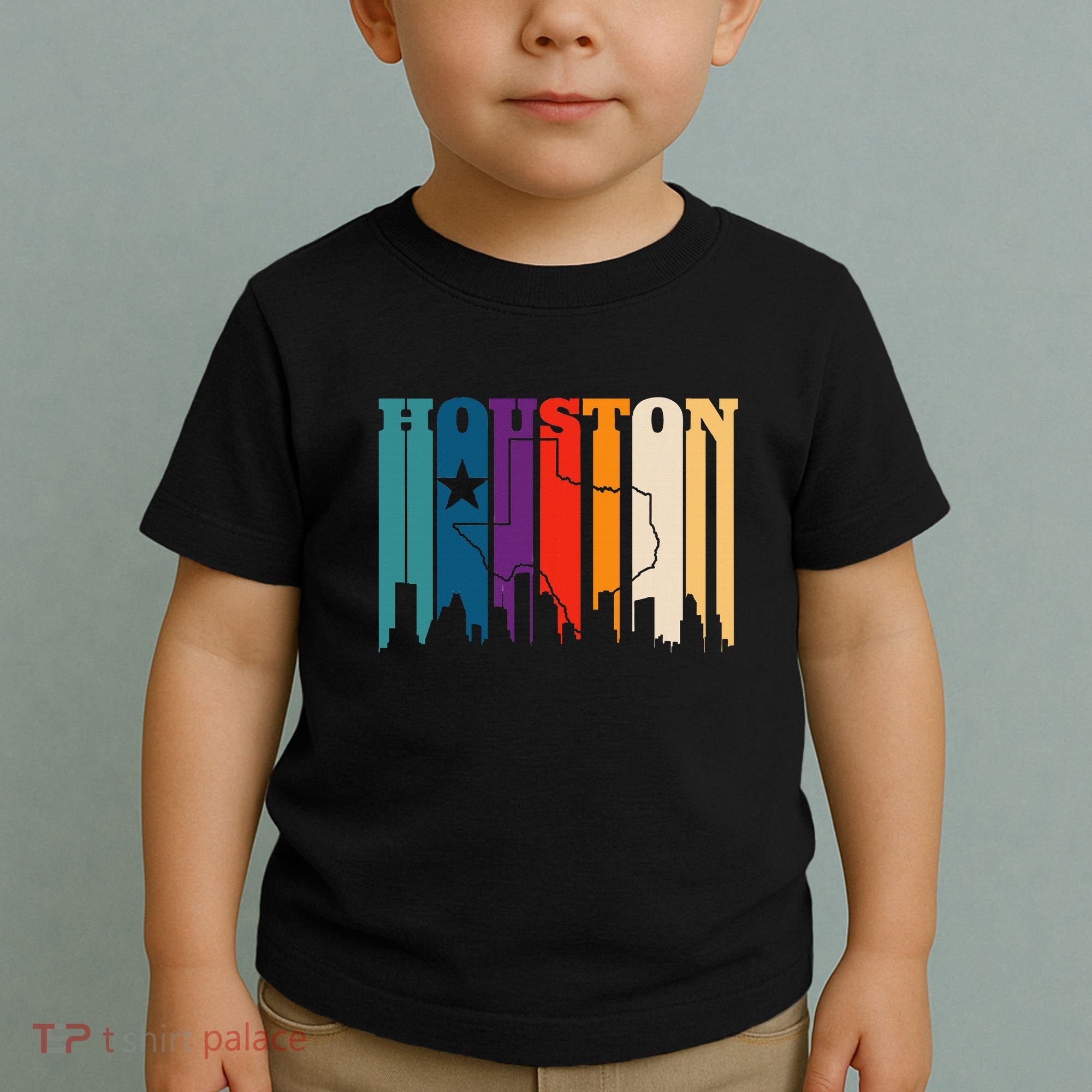 Houston Texas Map Skyline Gift Texas Home State Souvenir Toddler T-Shirt