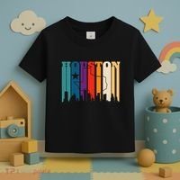Houston Texas Map Skyline Gift Texas Home State Souvenir Toddler T-Shirt thumb 3