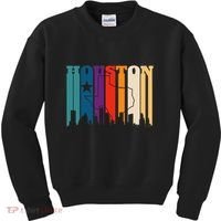 Houston Texas Map Skyline Gift Texas Home State Souvenir Kids Sweatshirt thumb 0