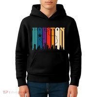 Houston Texas Map Skyline Gift Texas Home State Souvenir Kids Hoodie thumb 4