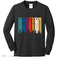 Houston Texas Map Skyline Gift Texas Home State Souvenir Kids Long Sleeve Shirt thumb 0