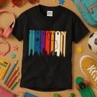 Houston Texas Map Skyline Gift Texas Home State Souvenir Kids T-Shirt thumb 3