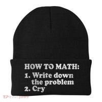 How To Math Write Down The Problem And Cry Beanie thumb 0