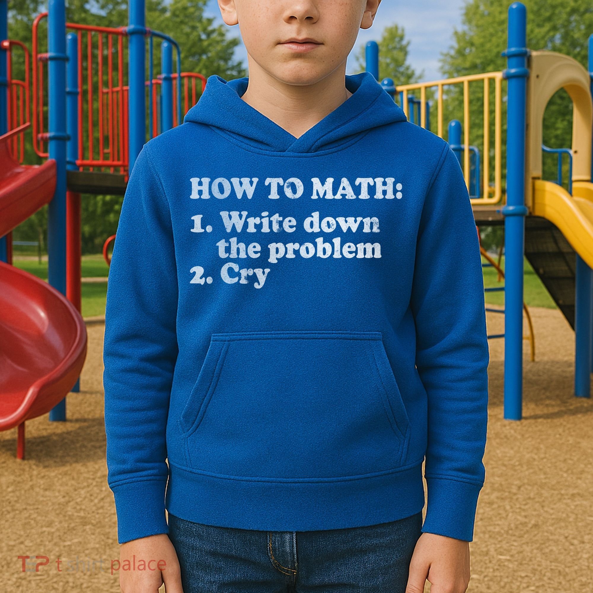 How To Math Write Down The Problem And Cry Kids Hoodie
