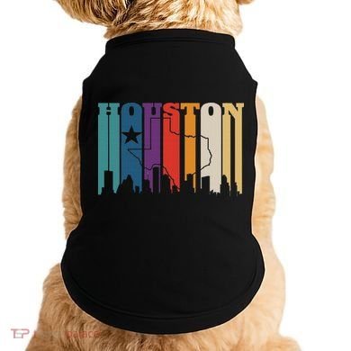 Houston Texas Map Skyline Gift Texas Home State Souvenir Doggie Tank