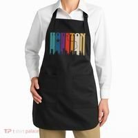 Houston Texas Map Skyline Gift Texas Home State Souvenir Apron thumb 2