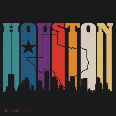 Houston Texas Map Skyline Gift Texas Home State Souvenir Apron