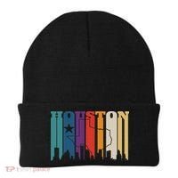 Houston Texas Map Skyline Gift Texas Home State Souvenir Beanie thumb 0