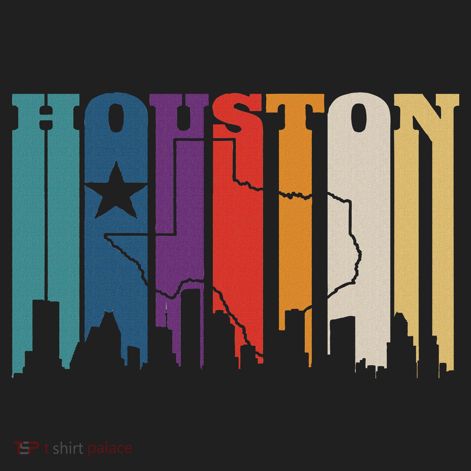 Houston Texas Map Skyline Gift Texas Home State Souvenir Beanie