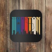 Houston Texas Map Skyline Gift Texas Home State Souvenir Coaster thumb 0