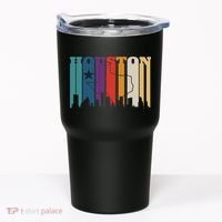 Houston Texas Map Skyline Gift Texas Home State Souvenir Tumbler thumb 0