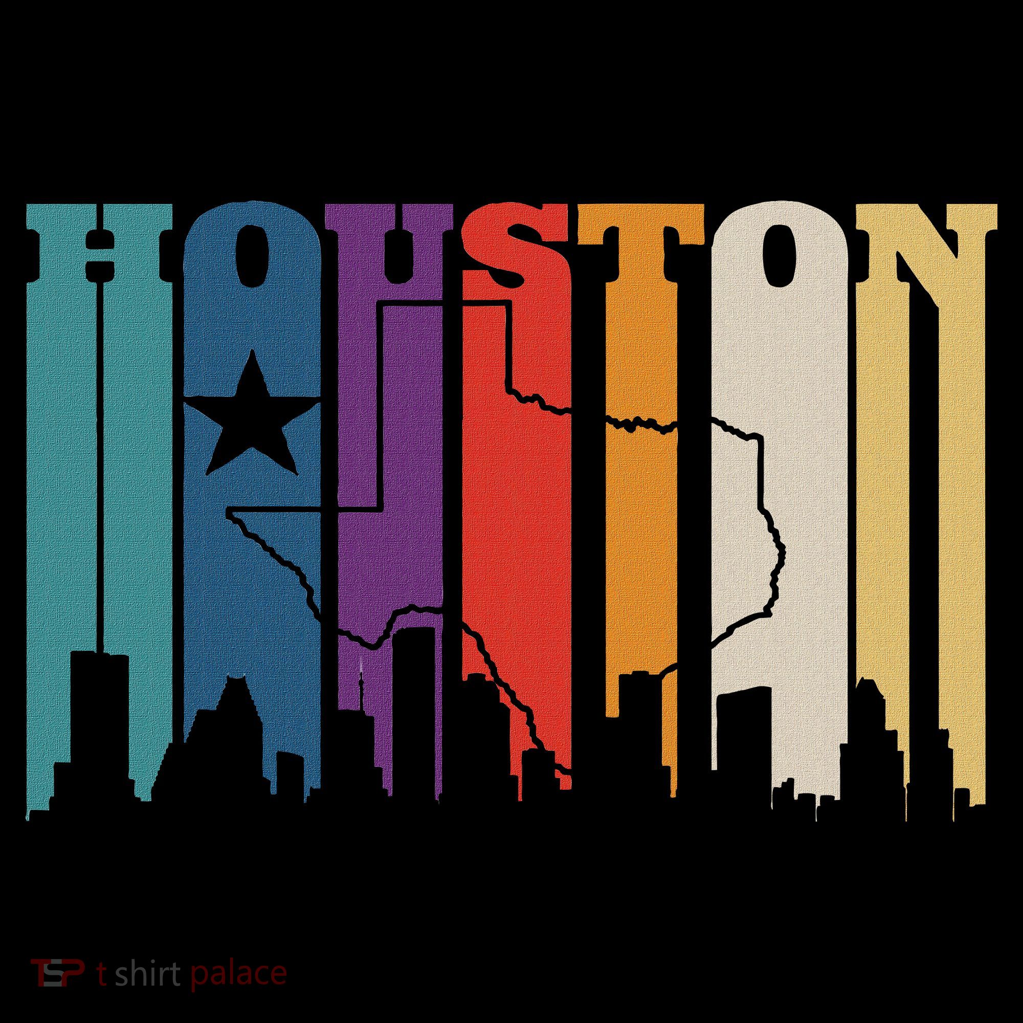 Houston Texas Map Skyline Gift Texas Home State Souvenir Mousepad
