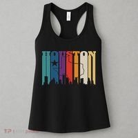 Houston Texas Map Skyline Gift Texas Home State Souvenir Women's Tank Top thumb 3