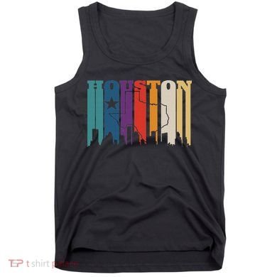 Houston Texas Map Skyline Gift Texas Home State Souvenir Tank Top