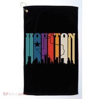 Houston Texas Map Skyline Gift Texas Home State Souvenir Golf Towel thumb 0