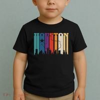 Houston Texas Map Skyline Gift Texas Home State Souvenir Toddler T-Shirt thumb 2