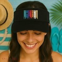 Houston Texas Map Skyline Gift Texas Home State Souvenir Visor thumb 2