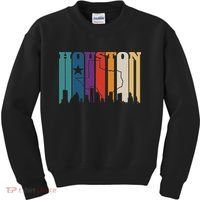 Houston Texas Map Skyline Gift Texas Home State Souvenir Kids Sweatshirt thumb 0