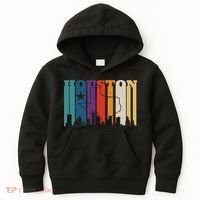 Houston Texas Map Skyline Gift Texas Home State Souvenir Kids Hoodie thumb 0
