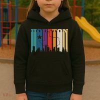 Houston Texas Map Skyline Gift Texas Home State Souvenir Kids Hoodie thumb 3