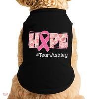 Hope Team Name Custom Breast Cancer Awareness Doggie Tank thumb 0