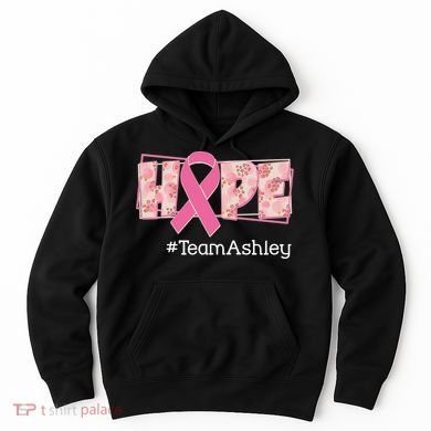 Hope Team Name Custom Breast Cancer Awareness Hoodie