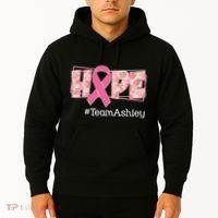 Hope Team Name Custom Breast Cancer Awareness Hoodie thumb 2