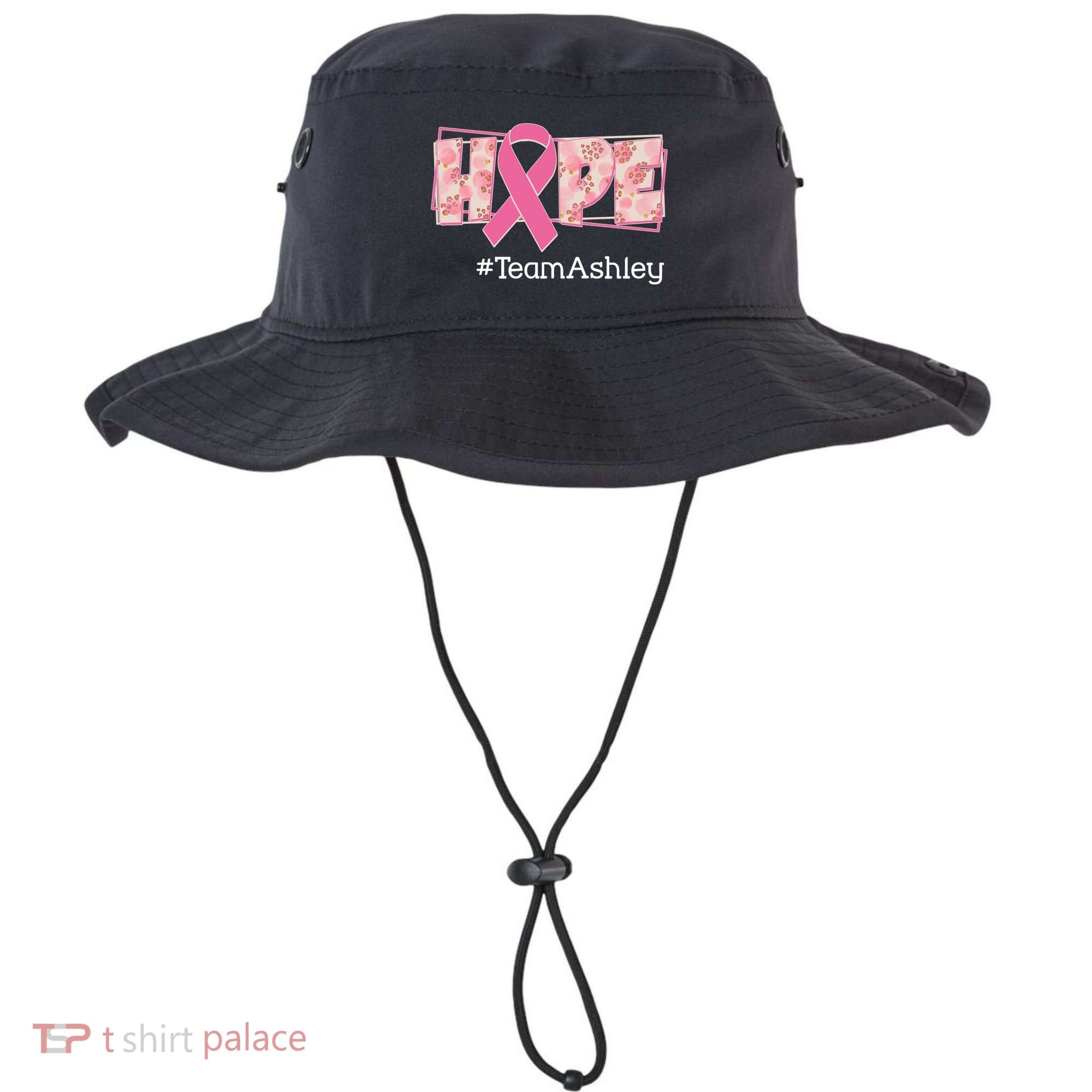 Hope Team Name Custom Breast Cancer Awareness Bucket Hat