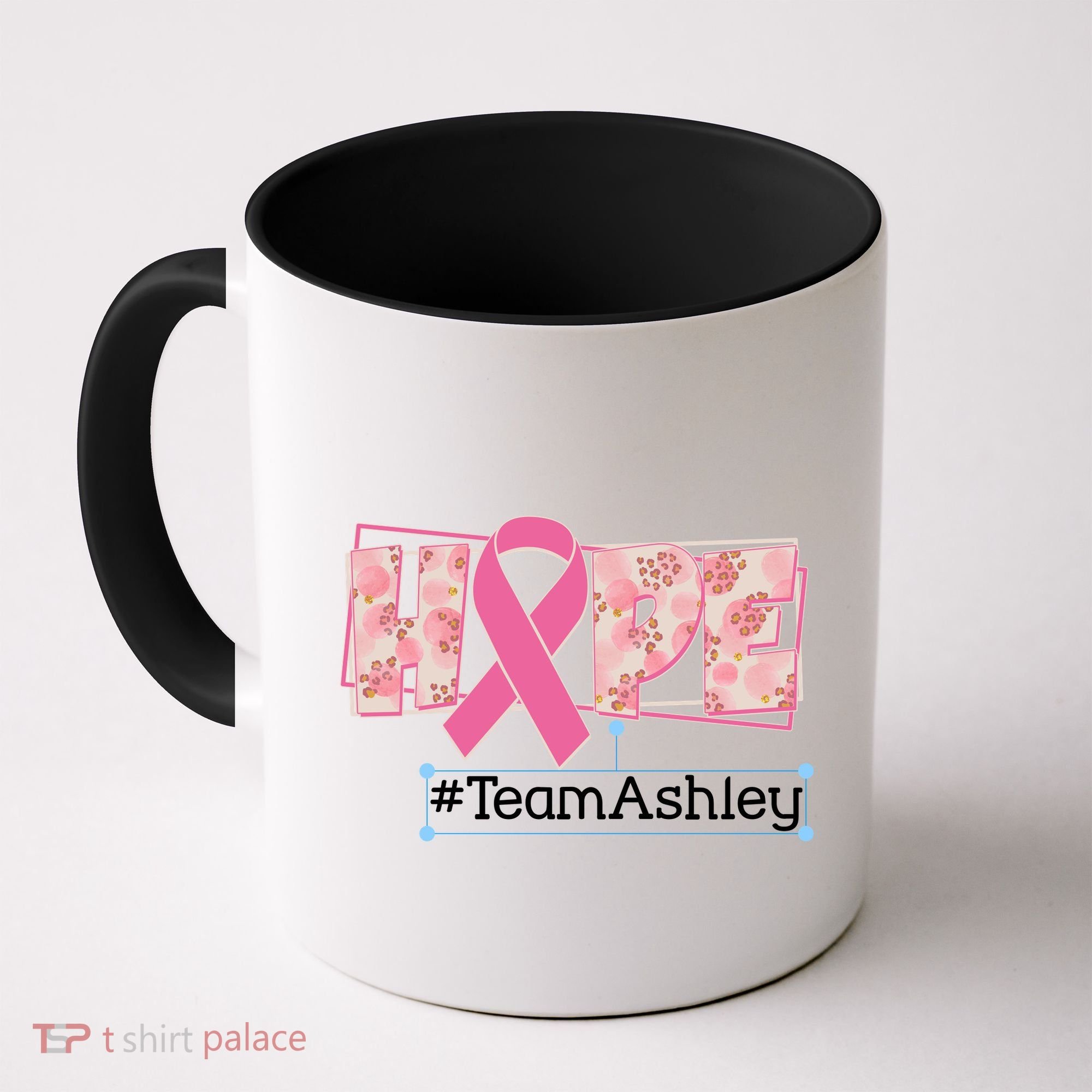 Hope Team Name Custom Breast Cancer Awareness Coffee Mug