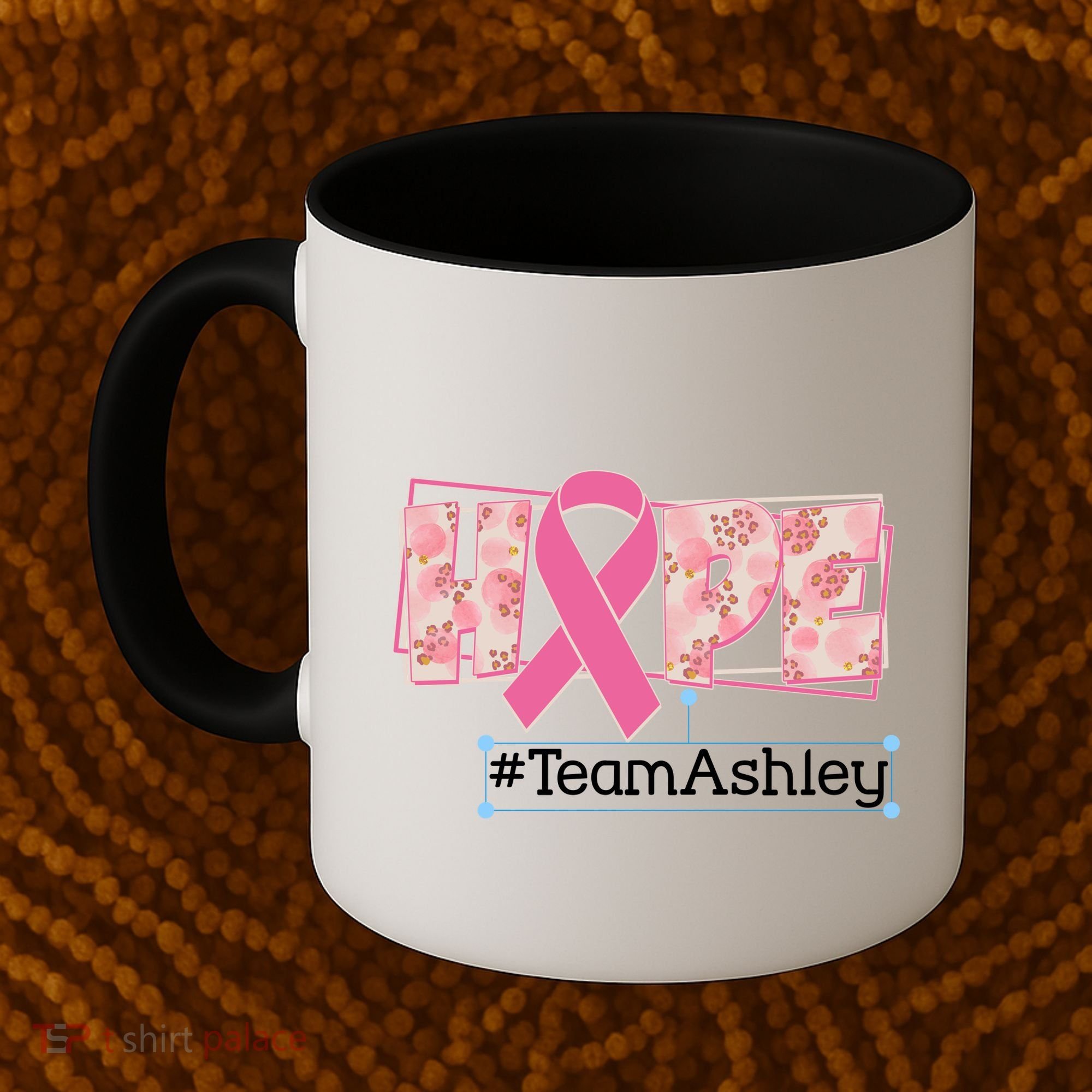 Hope Team Name Custom Breast Cancer Awareness Coffee Mug