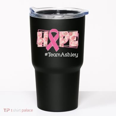 Hope Team Name Custom Breast Cancer Awareness Tumbler