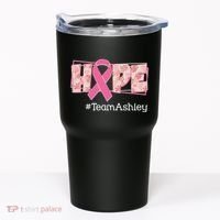 Hope Team Name Custom Breast Cancer Awareness Tumbler thumb 0