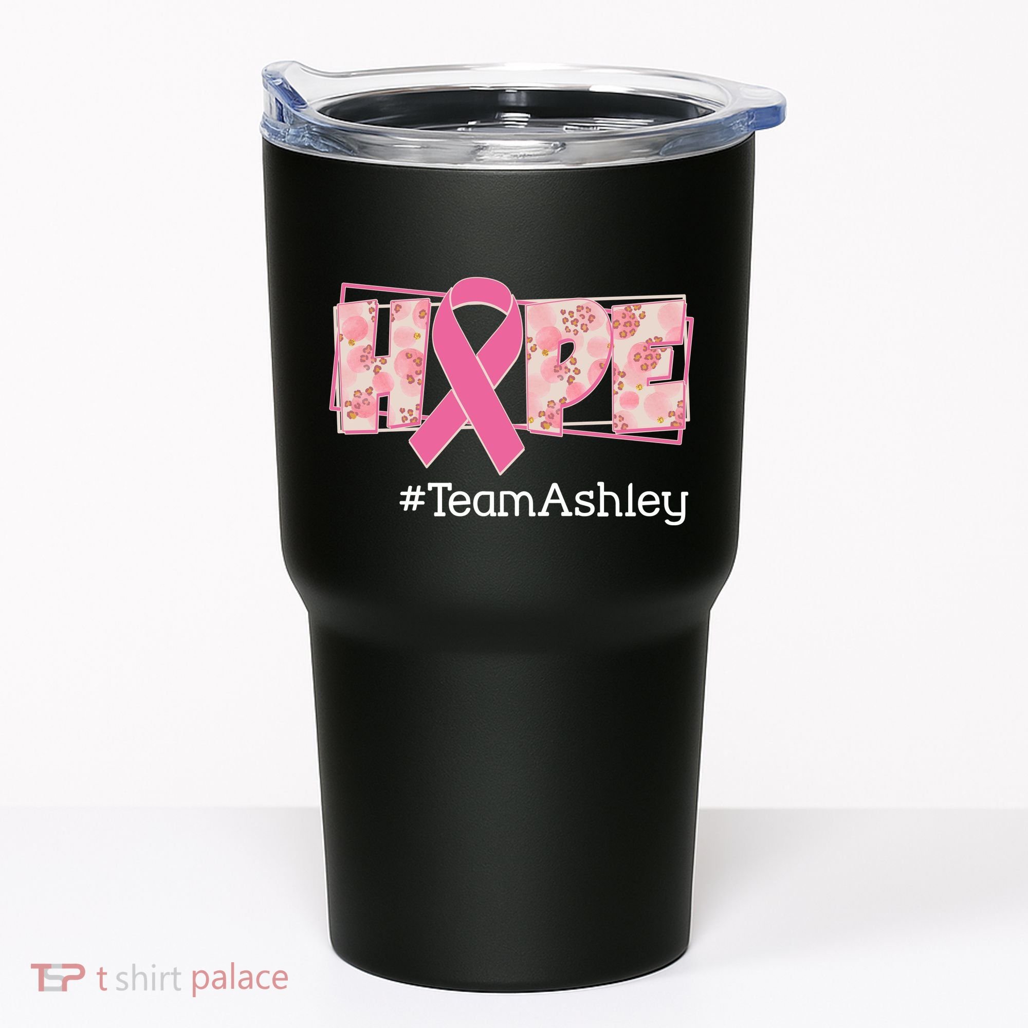 Hope Team Name Custom Breast Cancer Awareness Tumbler