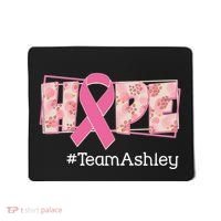 Hope Team Name Custom Breast Cancer Awareness Mousepad thumb 0
