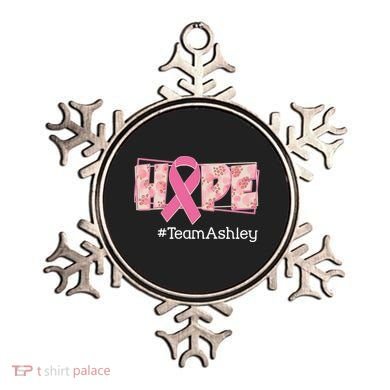 Hope Team Name Custom Breast Cancer Awareness Ornament