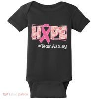 Hope Team Name Custom Breast Cancer Awareness Baby Bodysuit thumb 0