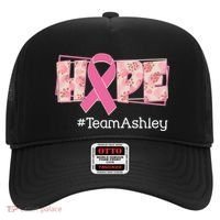Hope Team Name Custom Breast Cancer Awareness Hat thumb 0