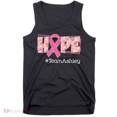 Hope Team Name Custom Breast Cancer Awareness Tank Top