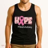 Hope Team Name Custom Breast Cancer Awareness Tank Top thumb 3