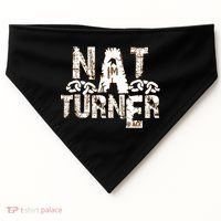 Historically Tee Nat Turner Cute Gift Blue Small USA-Made Doggie Bandana thumb 0